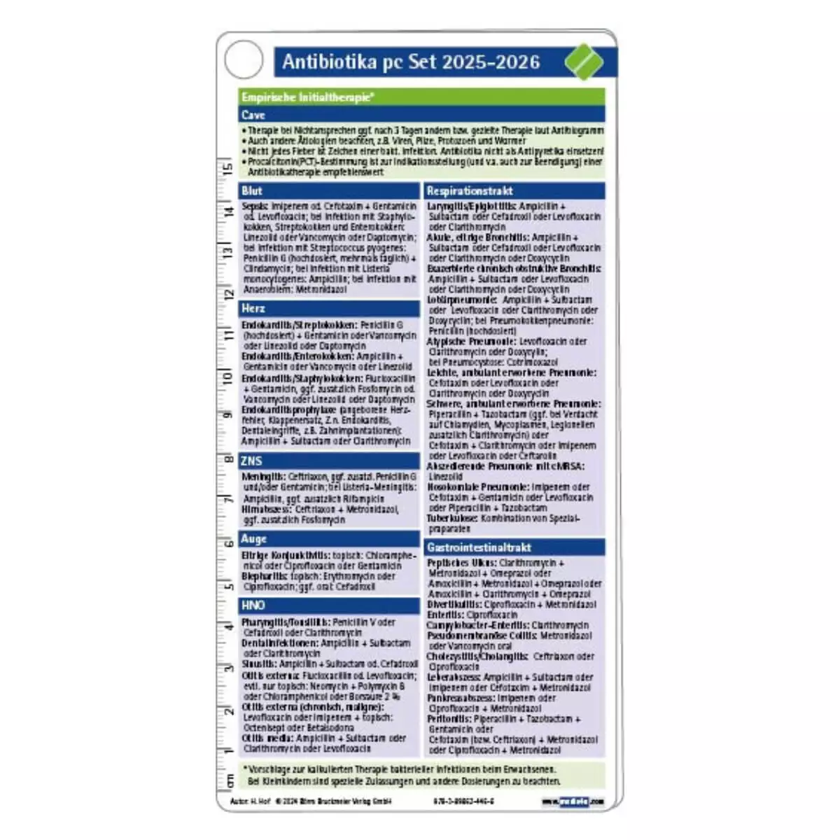 Börm Bruckmeier Antibiotika pocketcard Set 2025-2026