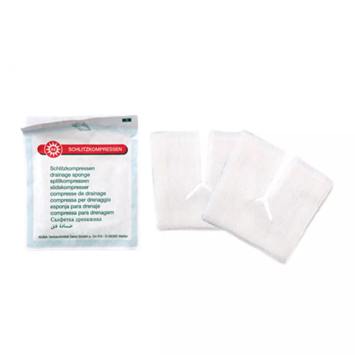 NOBAMED Sterile Schlitzkompresse