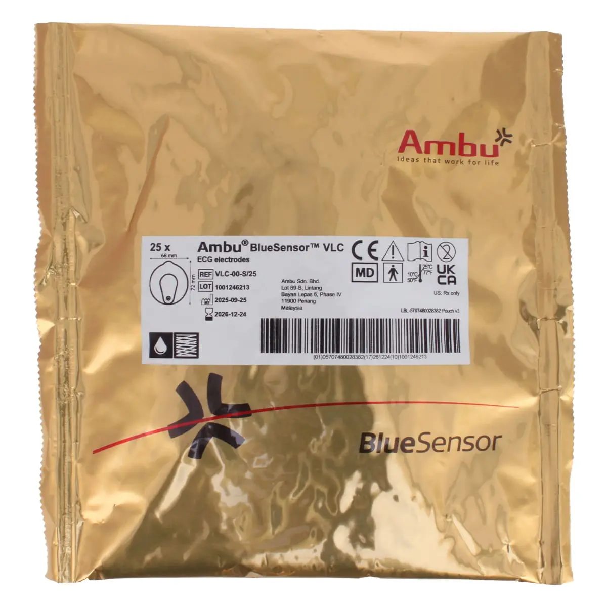 Ambu BlueSensor VLC-00-S/25 Einweg-EKG-Elektroden Ambu BlueSensor VLC-00-S/25 Einweg-EKG-Elektroden