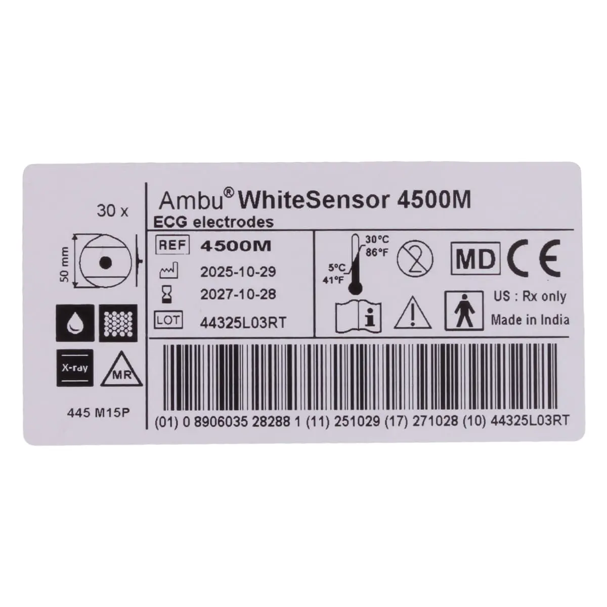 Ambu WhiteSensor 4500M Einweg-EKG-Elektroden