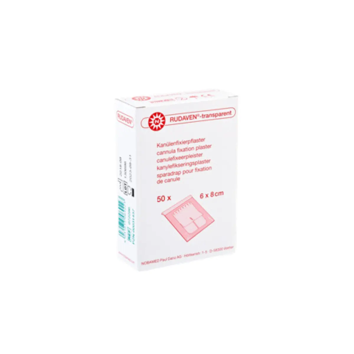 NOBAMED RUDAVEN-transparent Kanülenfixierpflaster