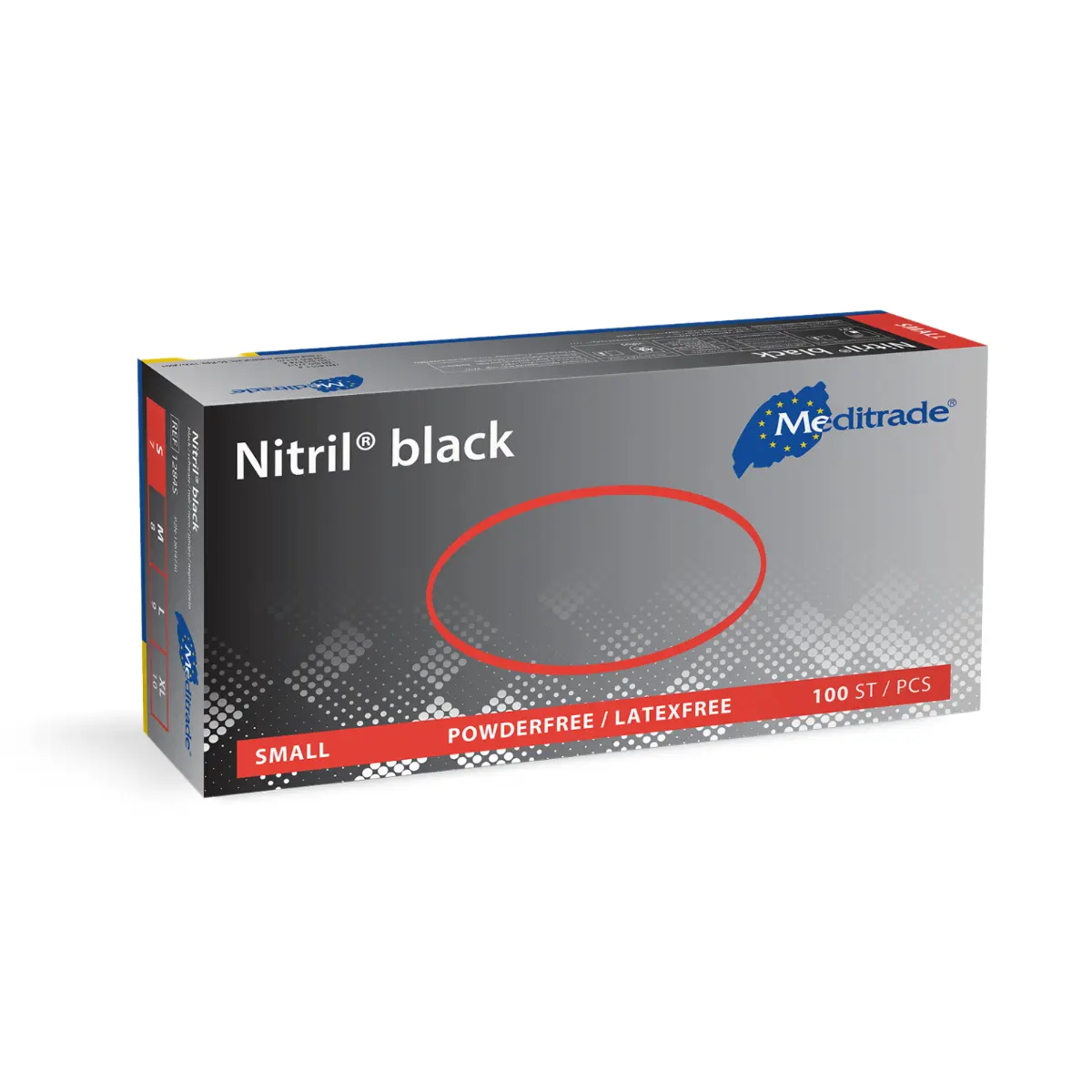 Meditrade Nitril Black Handschuhe