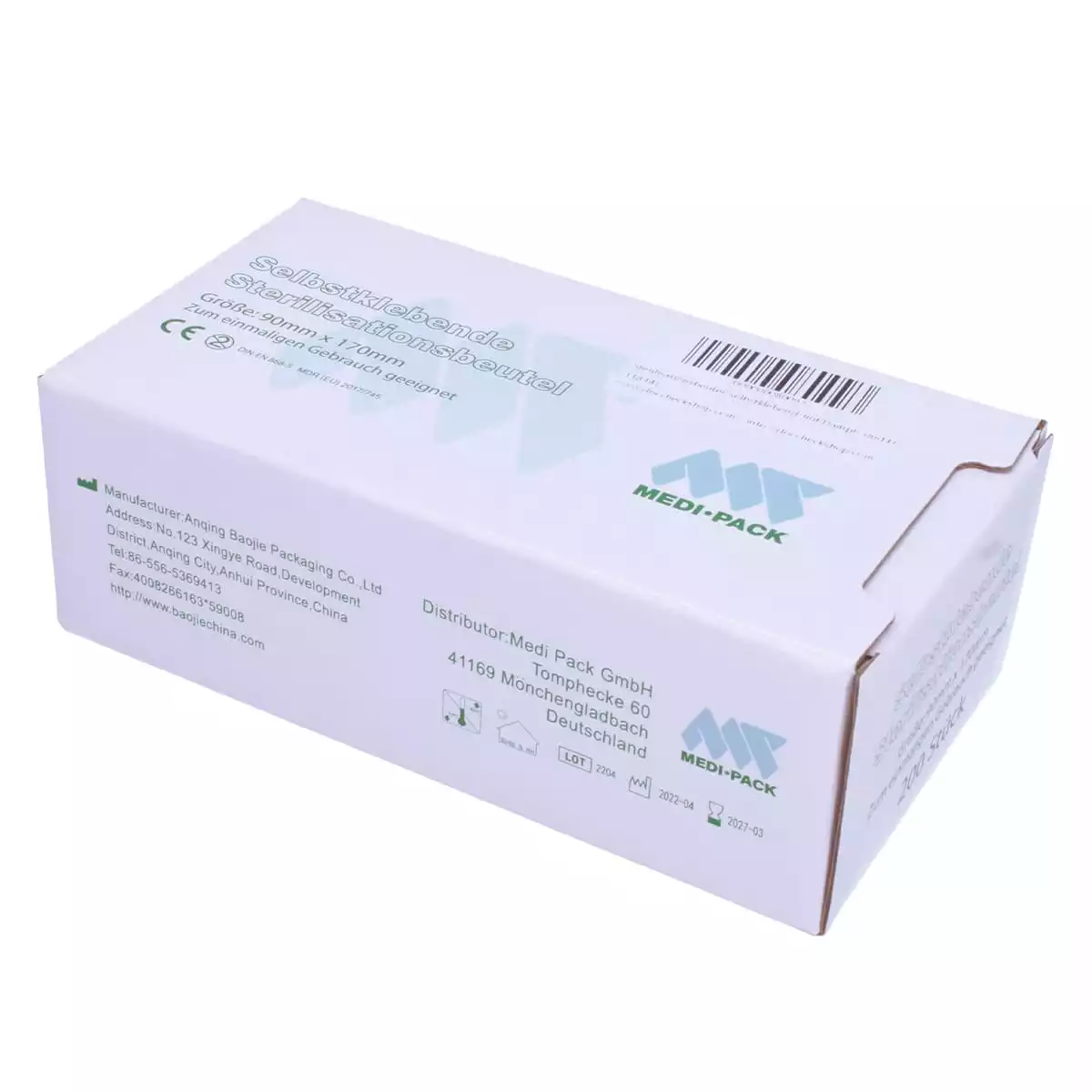 Medi-Pack Self-Sealing Sterilisationsbeutel