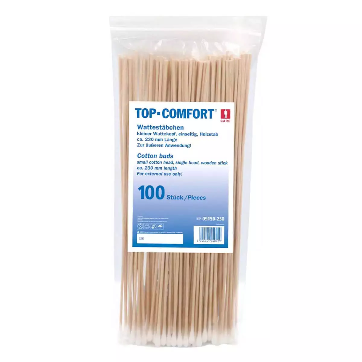 AMPri Top-Comfort Holzstab Wattestäbchen