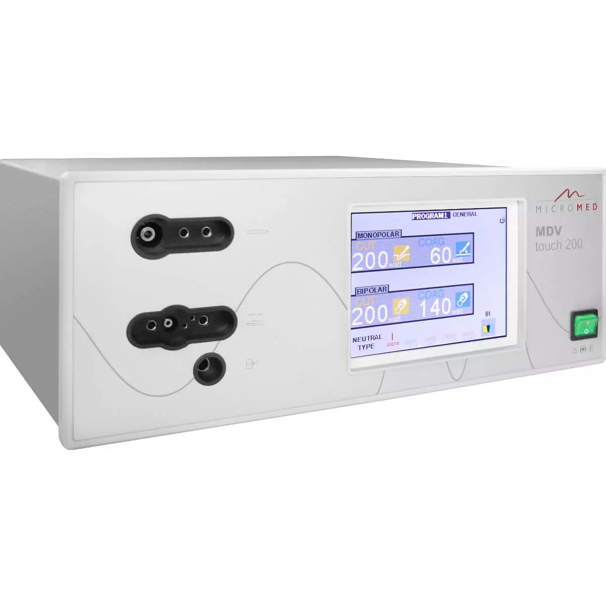 MICROMED MDV touch 200 HF-Elektrochirurgiegerät