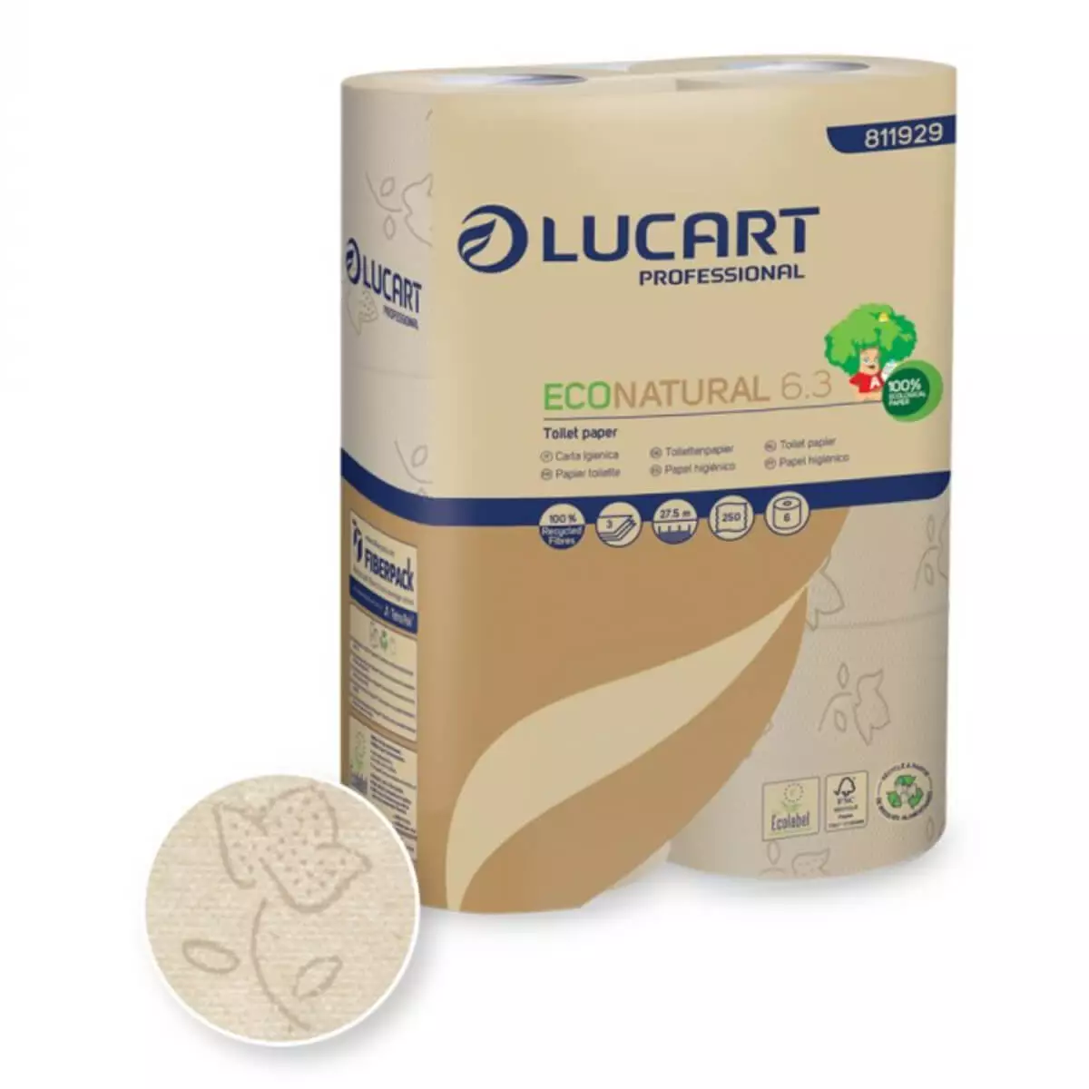 LUCART Professional Eco Natural 6.3 Toilettenpapier