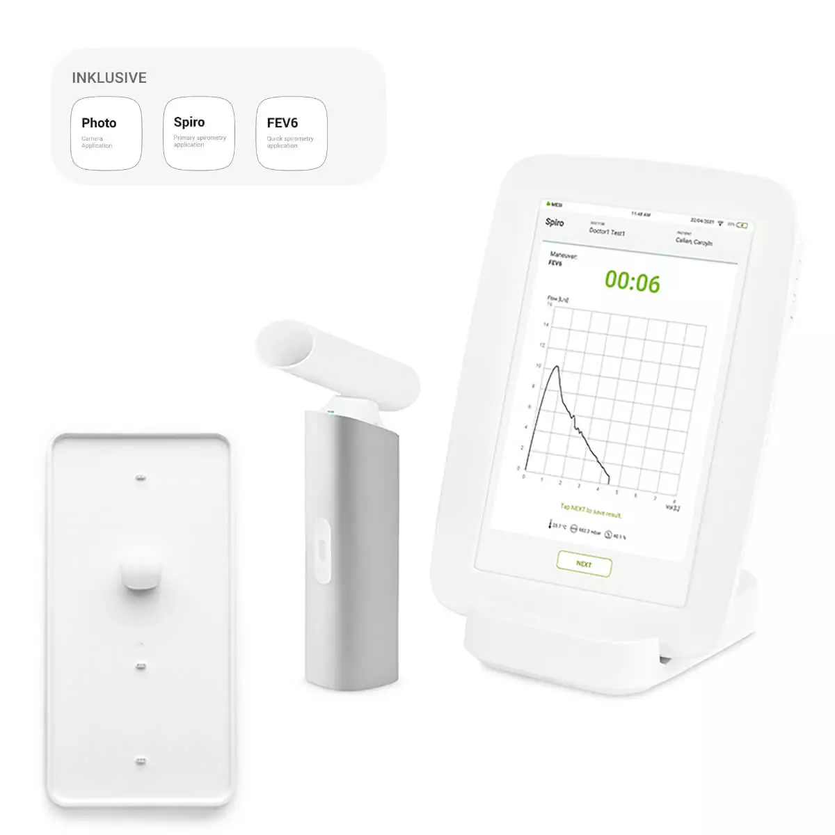 MESI mTABLET SPIRO modulares Diagnostiksystem