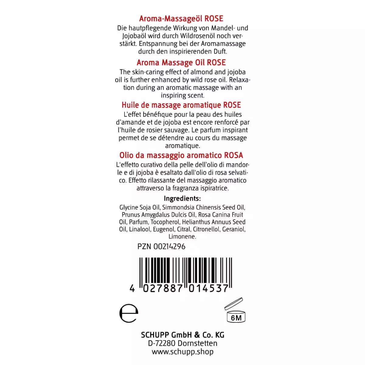 SCHUPP Aroma-Massageöl