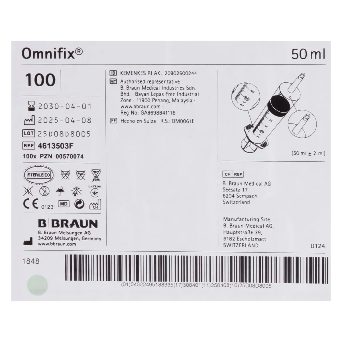 B. Braun Wund- und Blasenspritzen B. Braun Wund- und Blasenspritzen