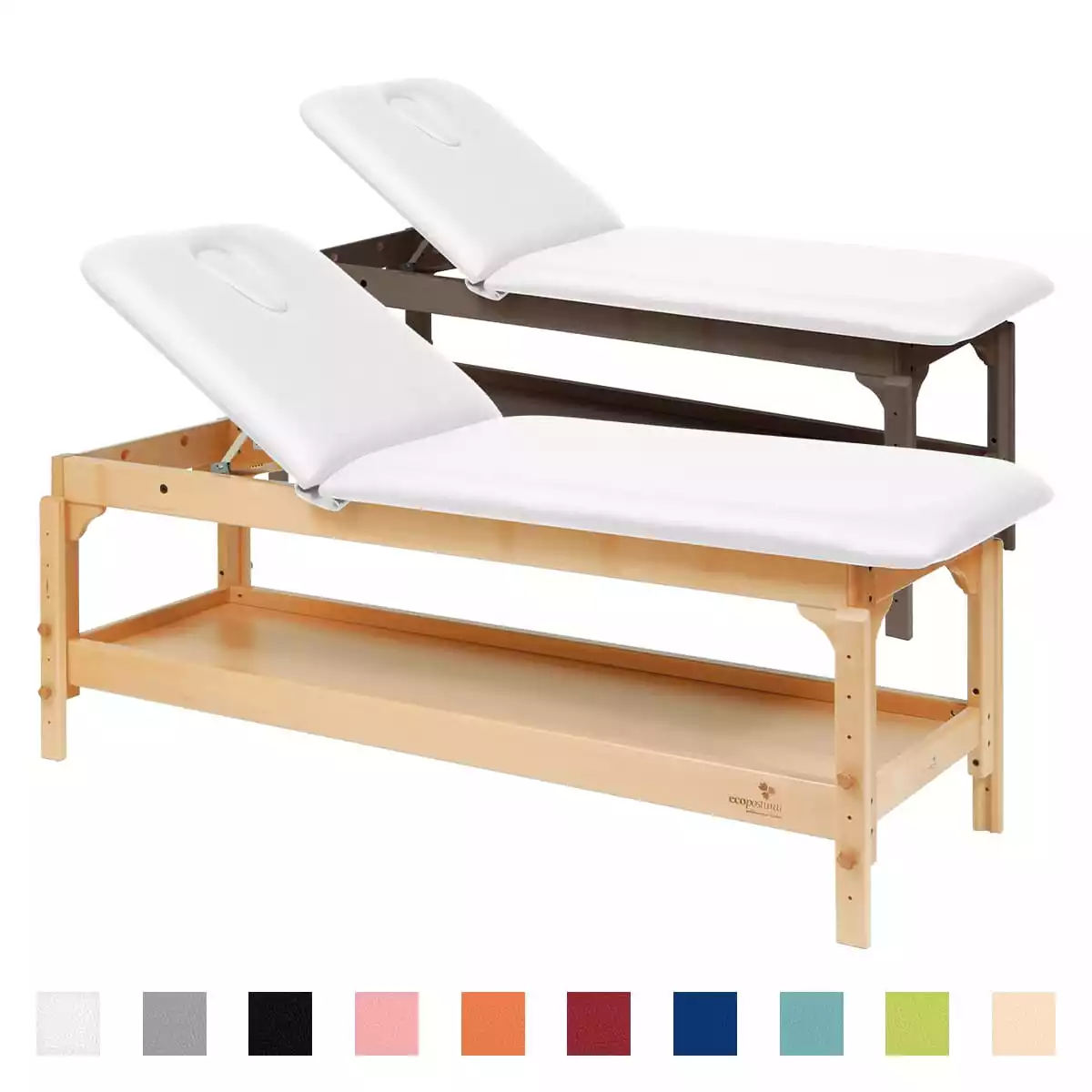 Ecopostural Zweiteilige Behandlungsliege mit Ablage