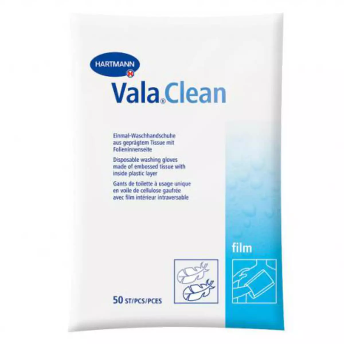 HARTMANN Vala Clean Einmal-Waschhandschuhe