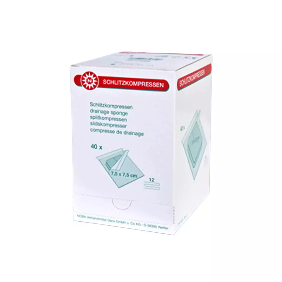 NOBAMED Sterile Schlitzkompresse