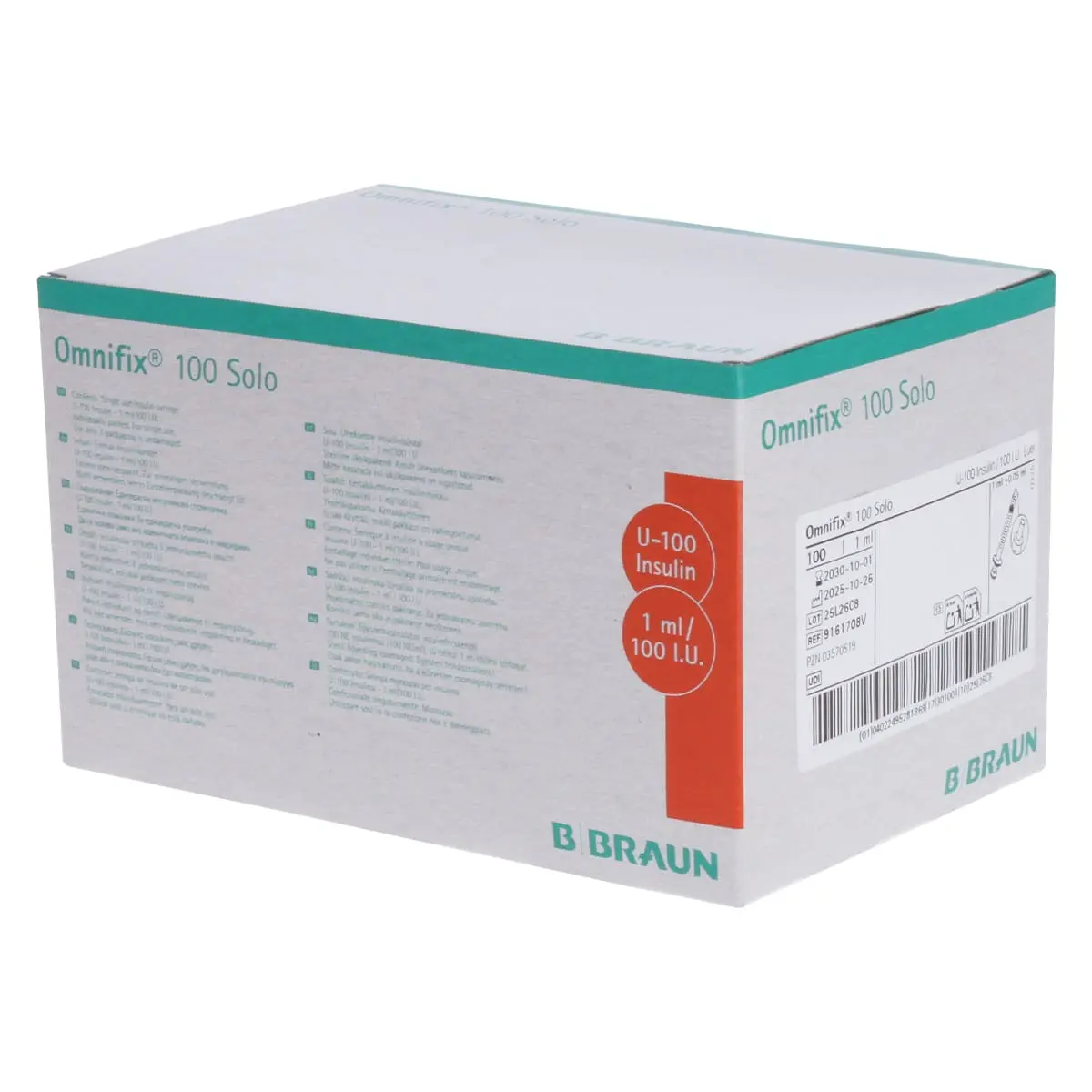 B. Braun Omnifix 100 Solo Insulinspritzen B. Braun Omnifix 100 Solo Insulinspritzen