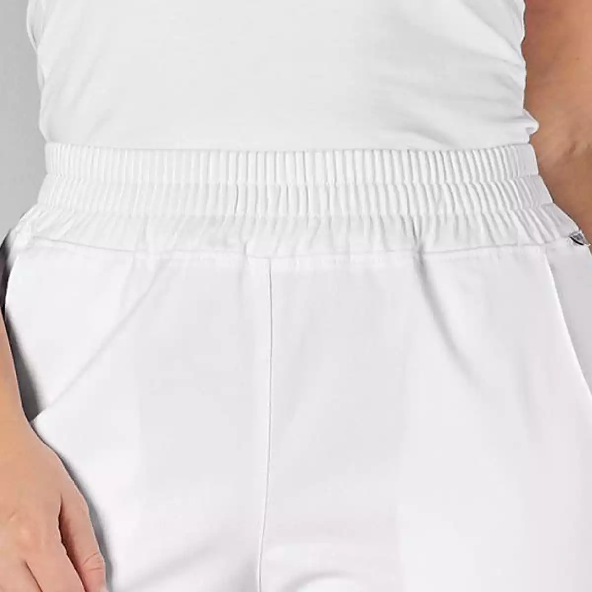 7days Damenhose Napoli mit Gummibund weiß