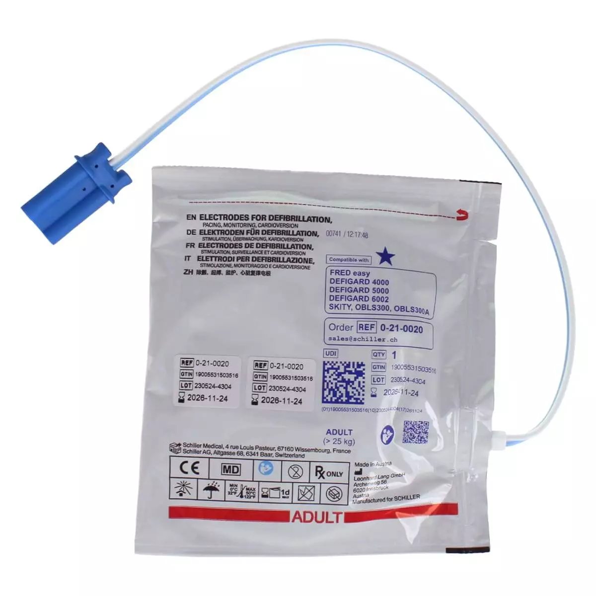 SCHILLER Elektroden für FRED easy Defibrillator