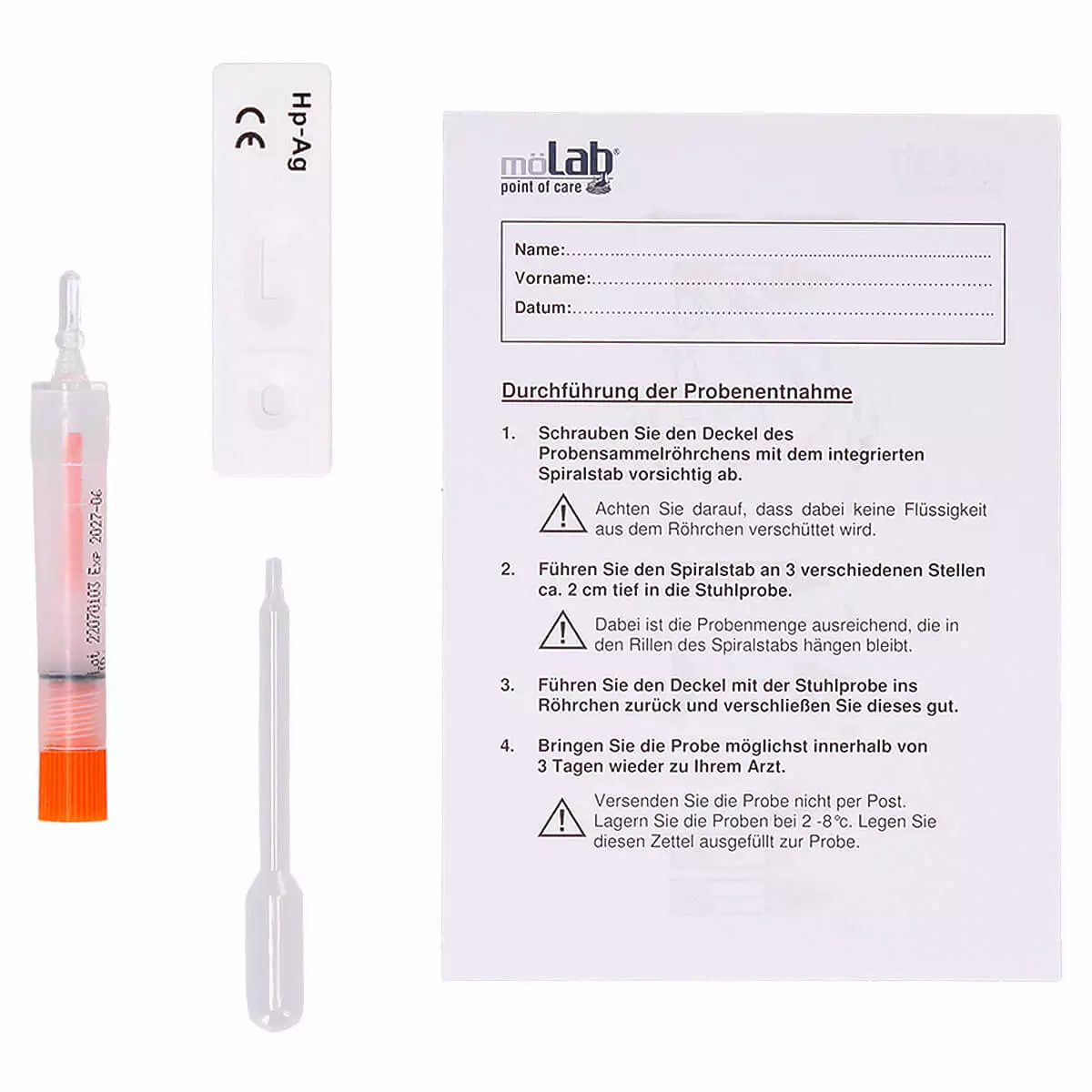 möLab mö-screen Helicobacter pylori Stuhltest