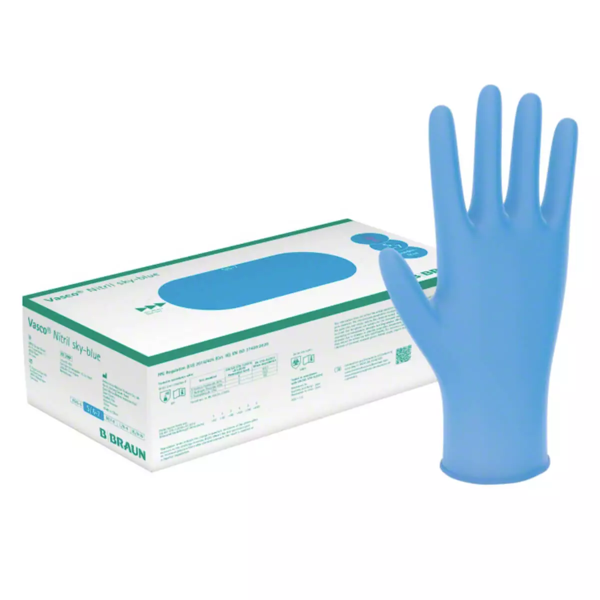 B. Braun Vasco Nitril sky-blue Untersuchungshandschuh