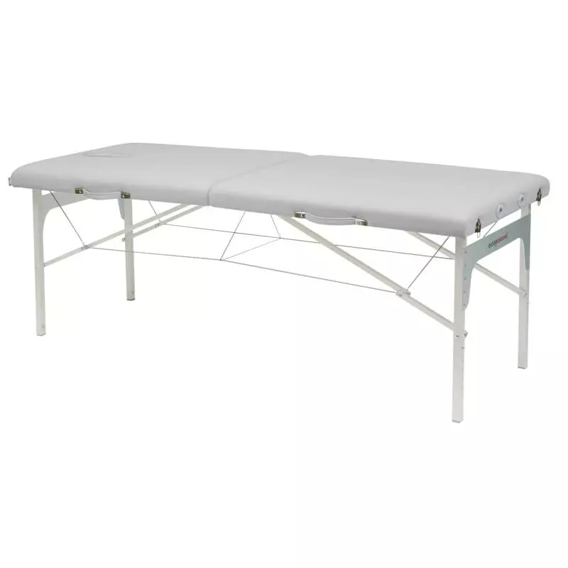 Ecopostural Höhenverstellbare Koffermassagebank aus Aluminium