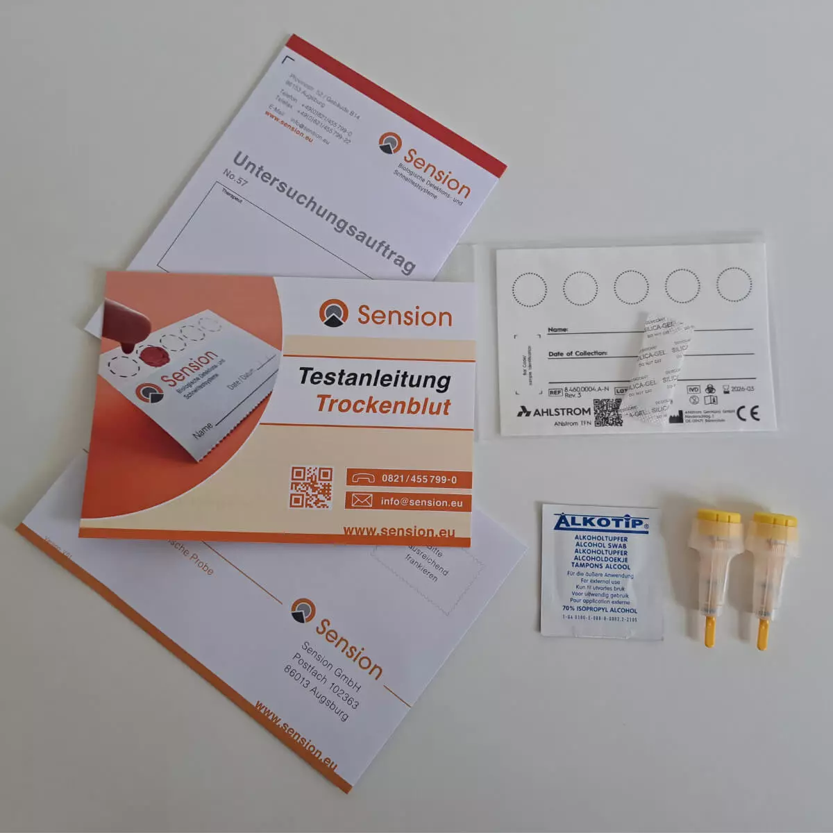 Sension SensioScreen Röteln Antikörper-Trockenbluttest