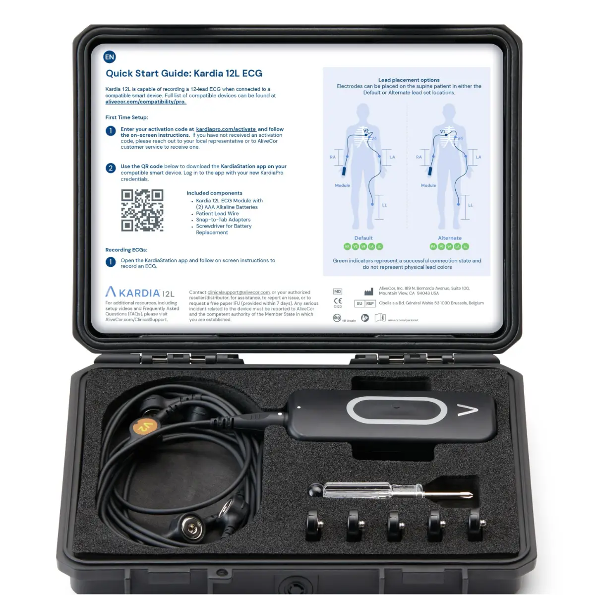 AliveCor Kardia 12L mobiles 12-Kanal EKG AliveCor Kardia 12L mobiles 12-Kanal EKG