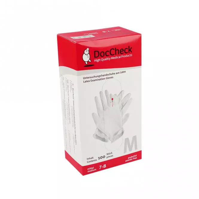 DocCheck Tools Puderfreie Latex-Handschuhe