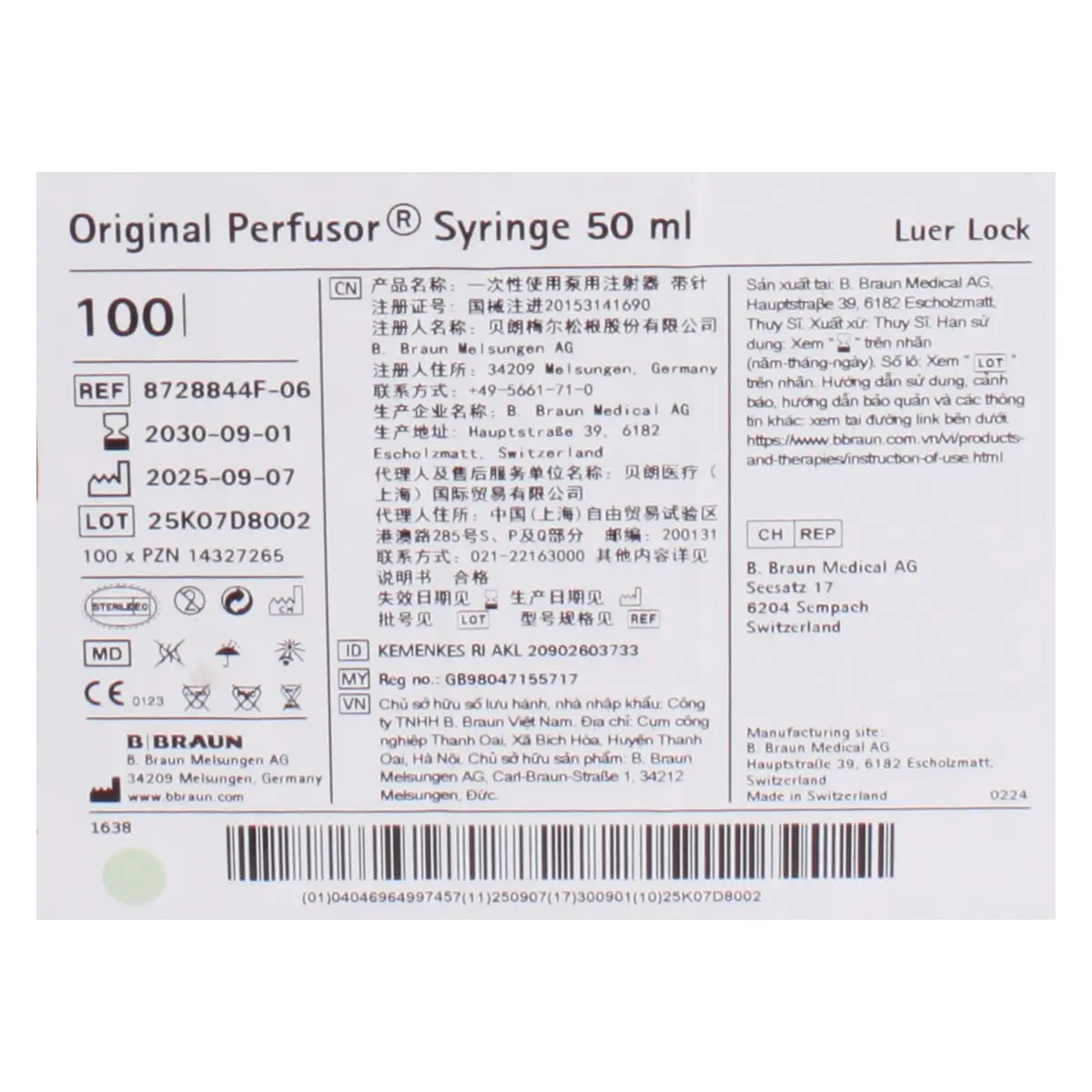 B. Braun Original-Perfusor-Spritzen 50 ml