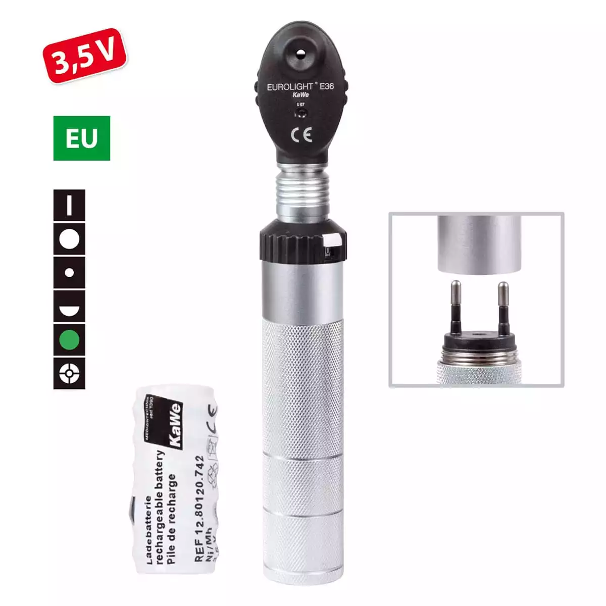 KaWe EUROLIGHT E36 / 3,5 V Ophthalmoskop