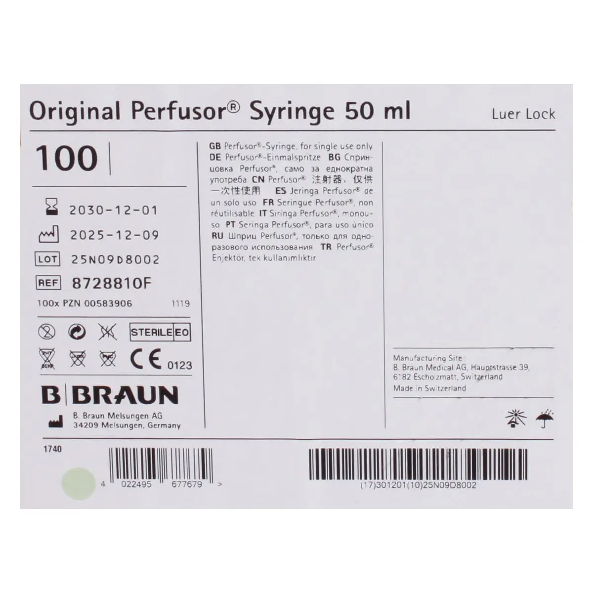 B. Braun Original-Perfusor-Spritzen 50 ml