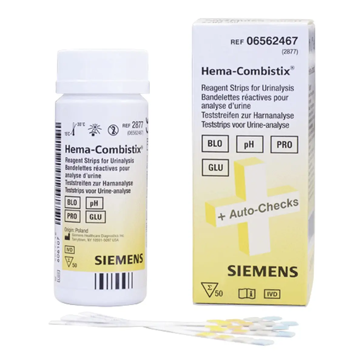 Siemens Hema-Combistix Urinteststreifen Siemens Hema-Combistix Urinteststreifen
