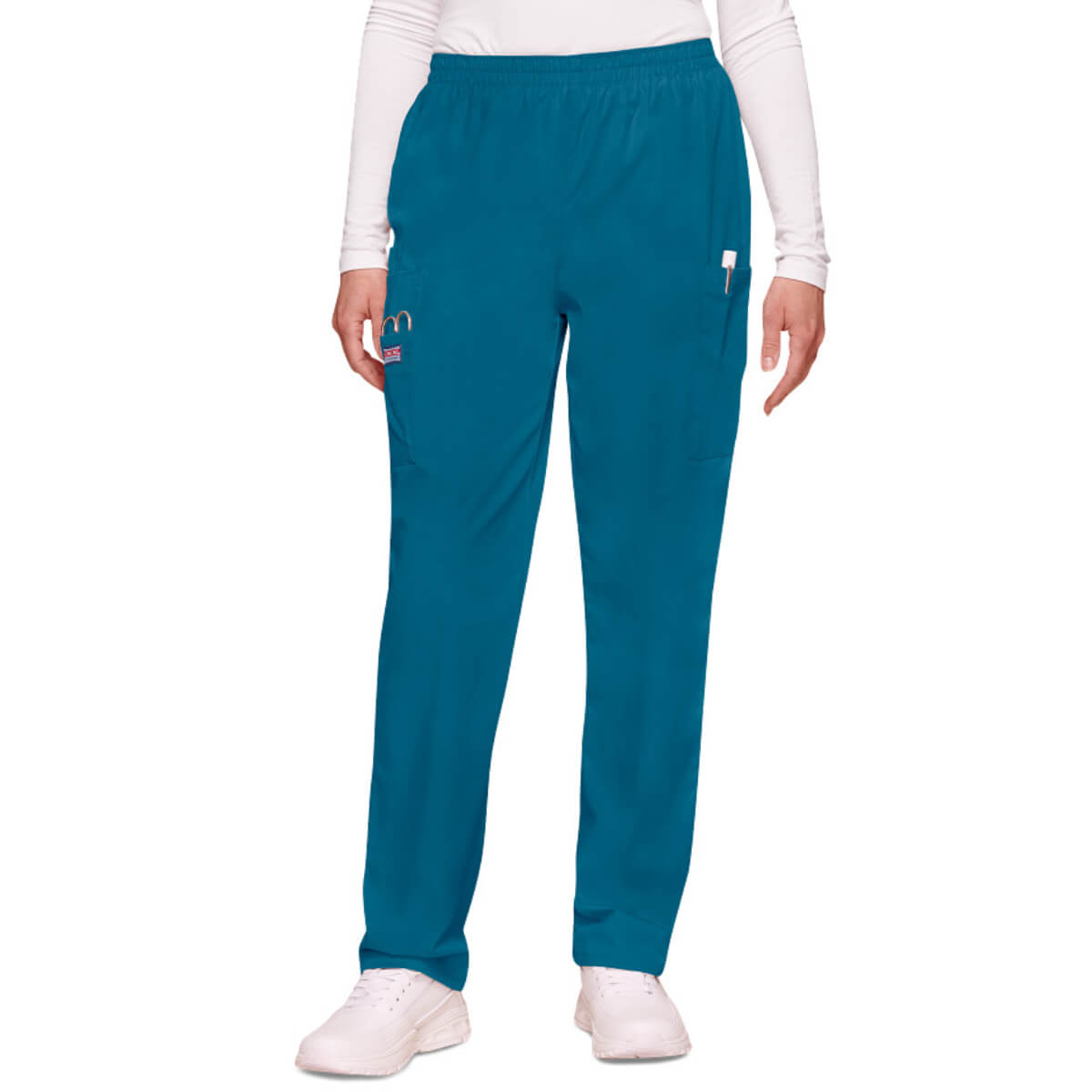 Cherokee Workwear Originals Damen-Pull-On-Cargohose Caribbean Blue, XXS ...