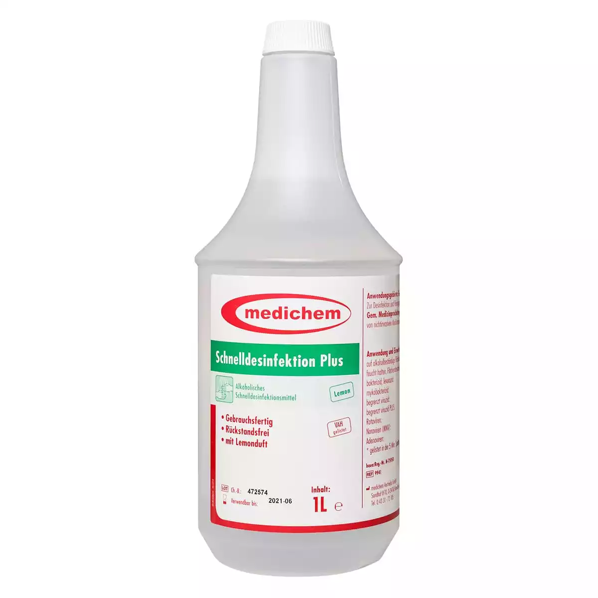 medichem Schnelldesinfektion Plus Lemon