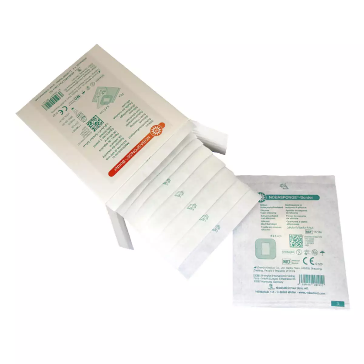 NOBAMED NOBASPONGE Border Silikon Schaumstoffverband