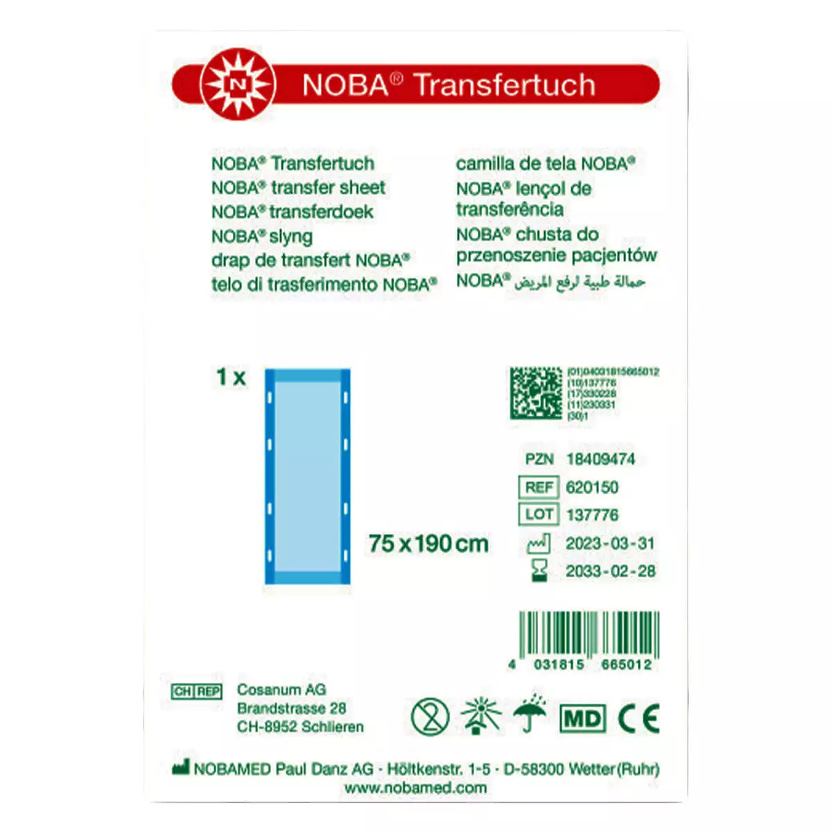 NOBAMED NOBA Transfertuch