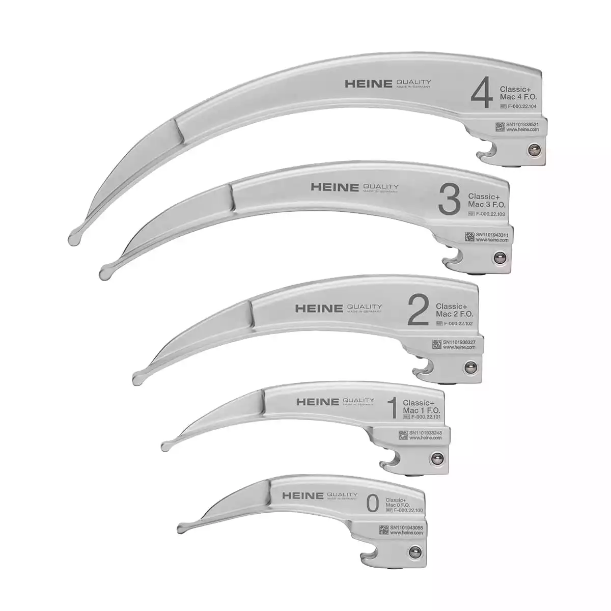 HEINE Optotechnik HEINE Classic+ Fiber Optik (F.O.) Spatel nach Macintosh