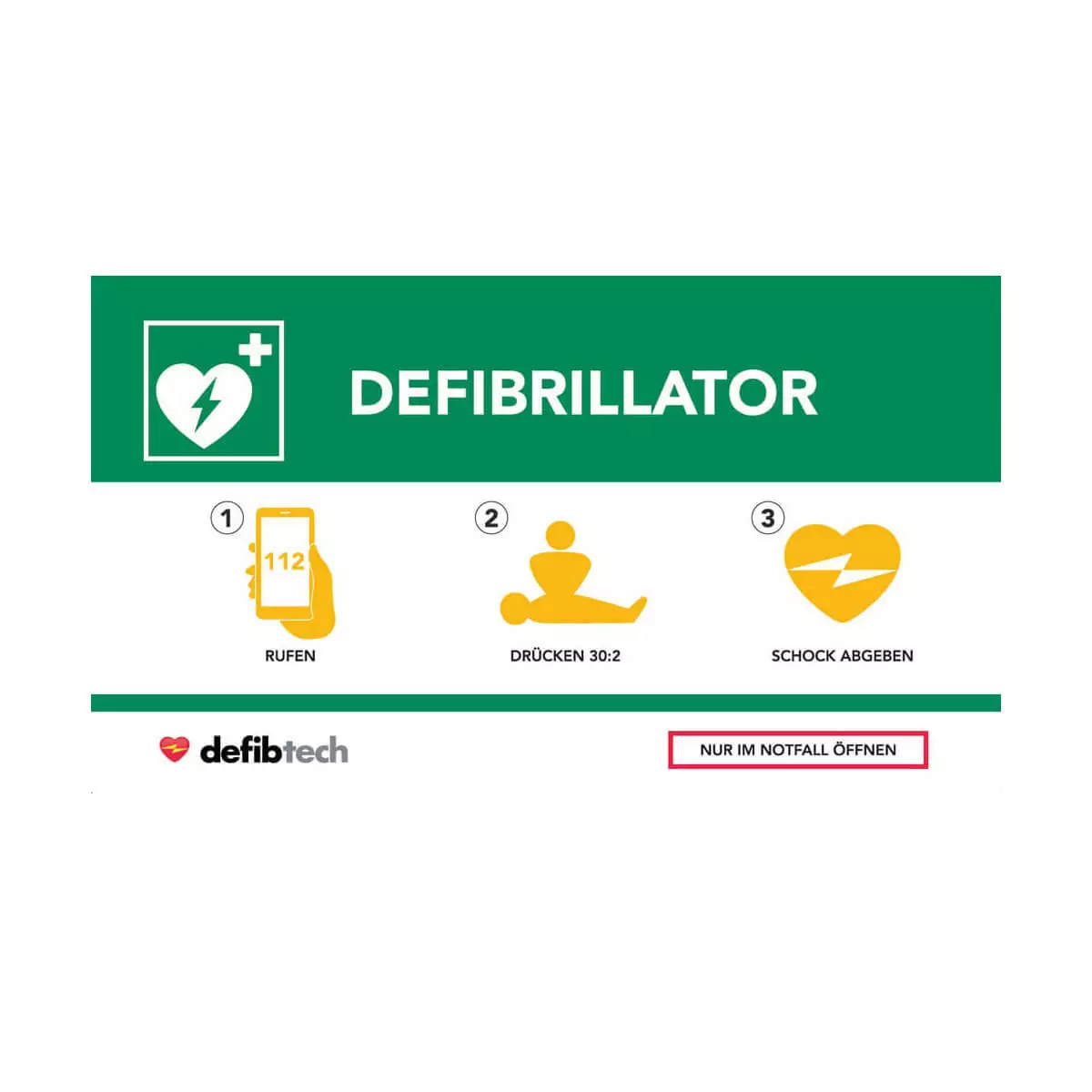 Defibtech Lifeline Wandschrank mit Alarmfunktion