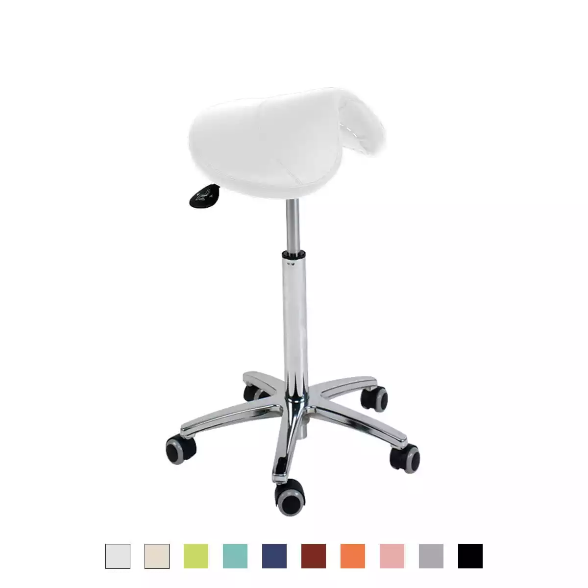 Ecopostural Rollhocker mit Sattelsitz