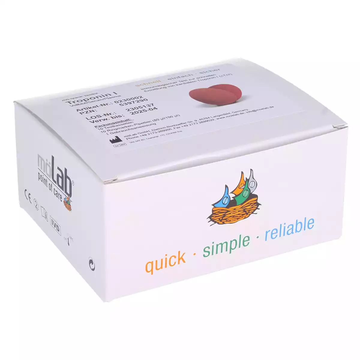 möLab Troponin I Test qualitativ