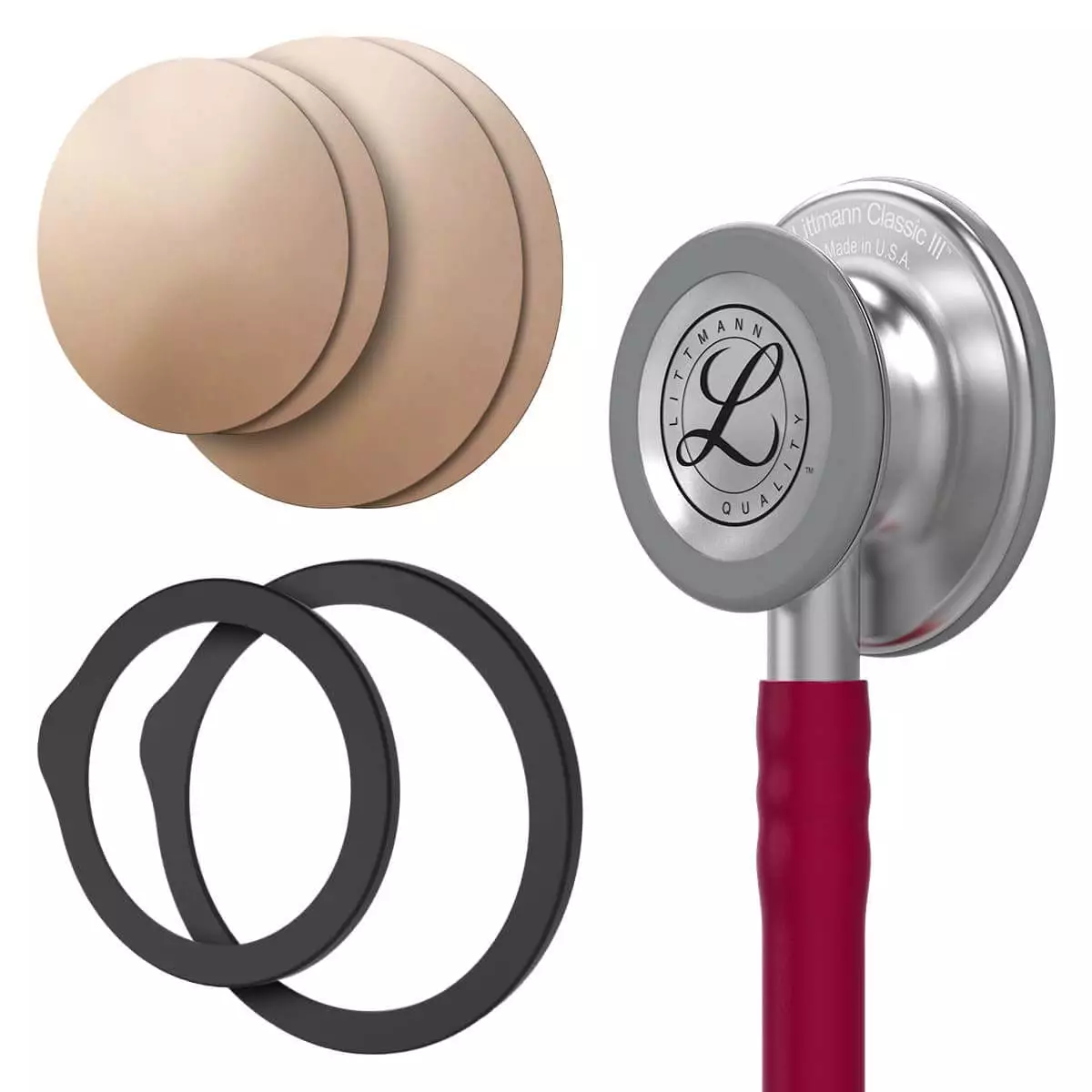 DocCheck Thïngs Spar-Bundle: Littmann® Classic III™ Stethoskop + antimikrobielle Kupfermembran "Drums" DocCheck Thïngs Spar-Bundle: Littmann® Classic III™ Stethoskop + antimikrobielle Kupfermembran "Drums"
