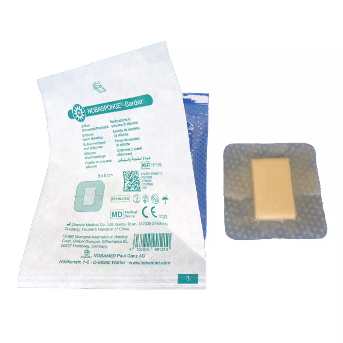 NOBAMED NOBASPONGE Border Silikon Schaumstoffverband
