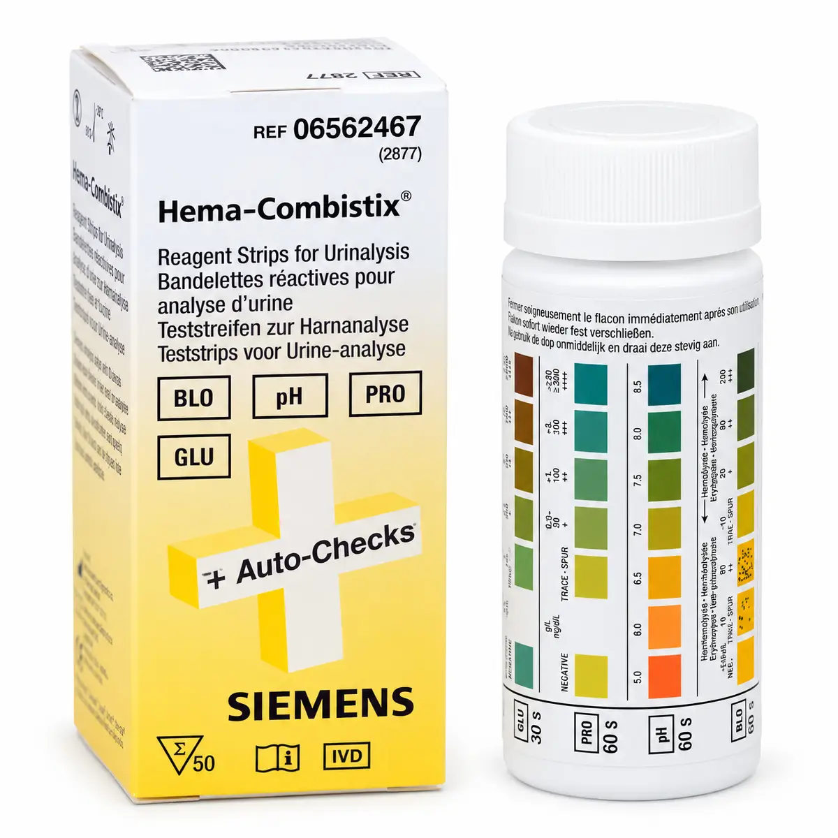 Siemens Hema-Combistix Urinteststreifen Siemens Hema-Combistix Urinteststreifen