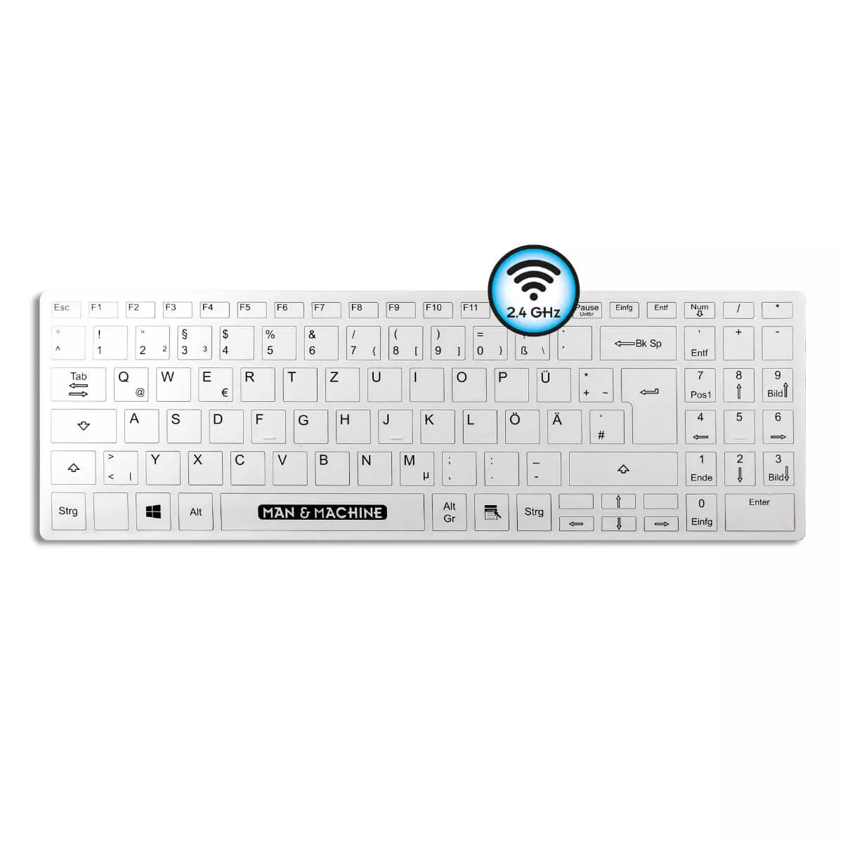 Man & Machine Its Cool Flat – Medizinische Tastatur Man & Machine Its Cool Flat – Medizinische Tastatur