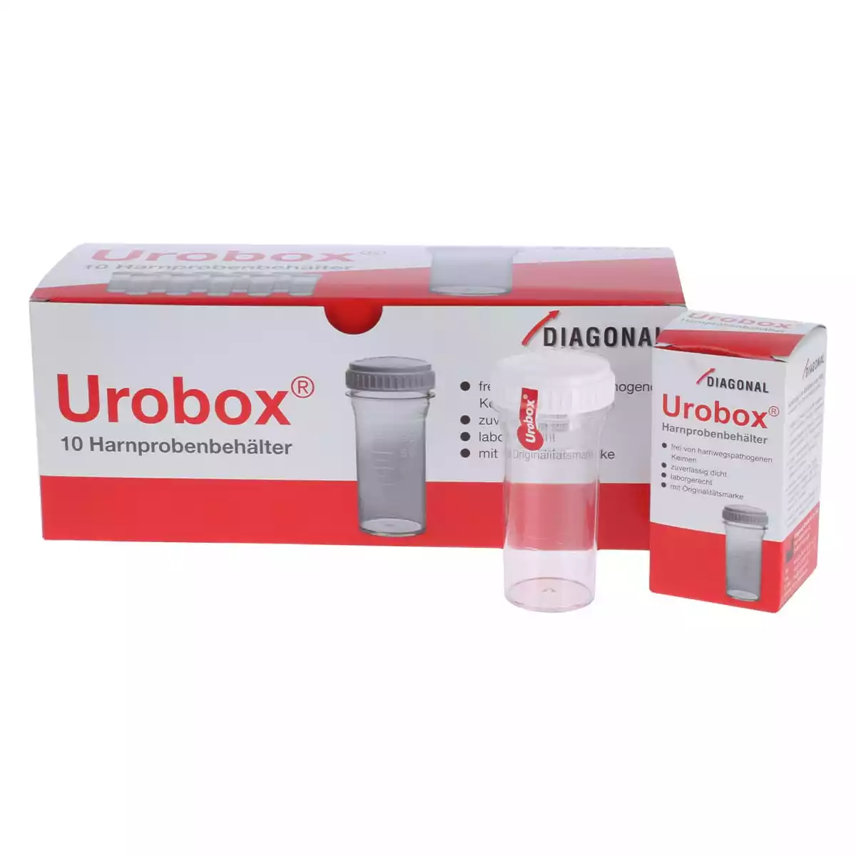 Diagonal Urobox Harnprobenbehälter
