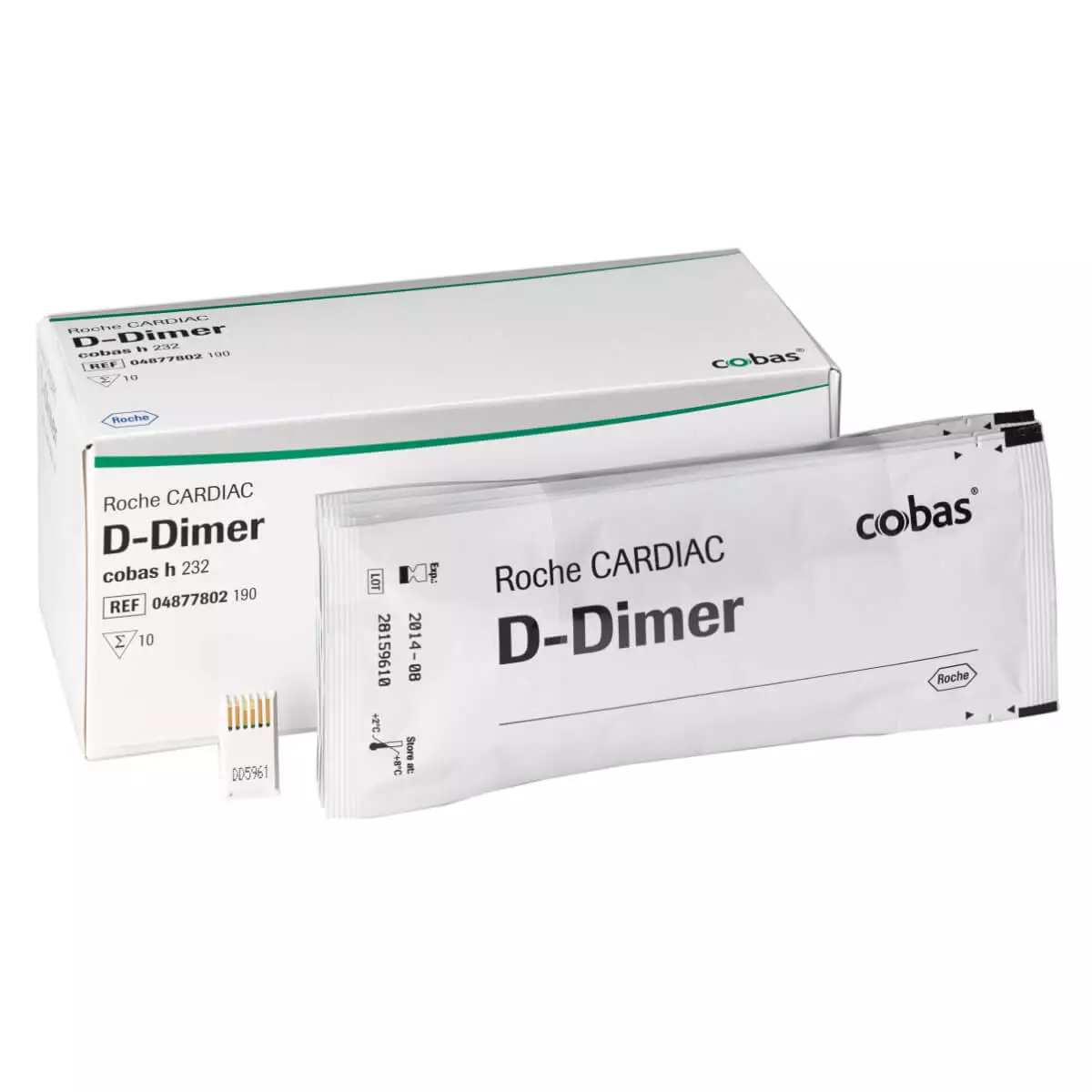 Roche CARDIAC D-Dimer Teststreifen für cobas h 232