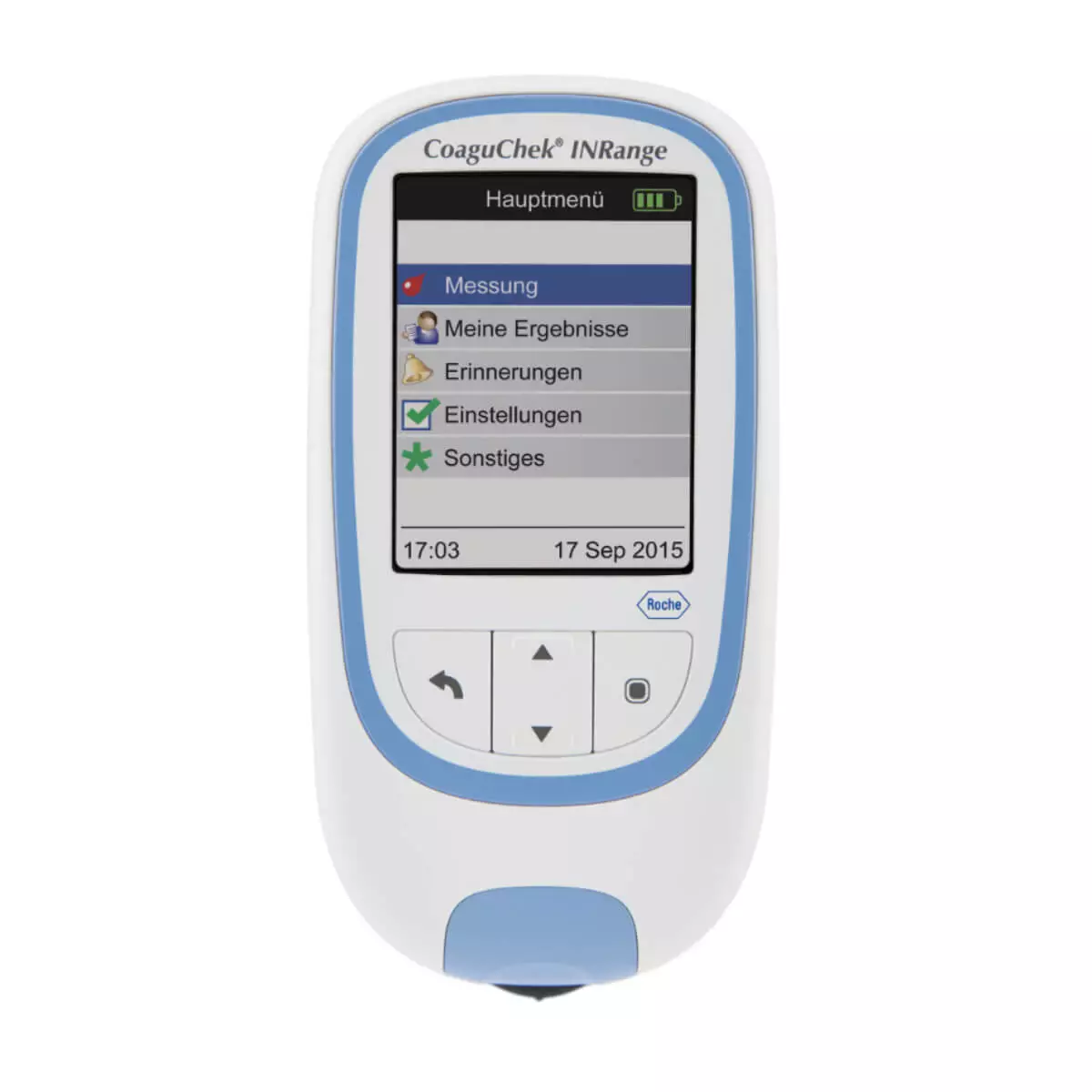 Roche CoaguChek INRange Analysegerät mit Systemtasche
