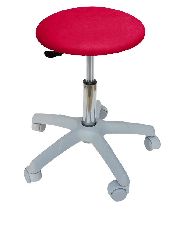 Ecopostural Rollhocker mit hellgrauem Fußkreuz Ecopostural Rollhocker mit hellgrauem Fußkreuz