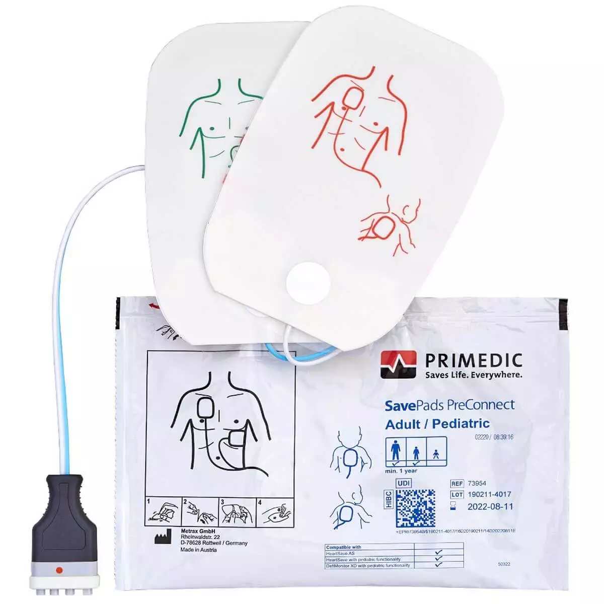 PRIMEDIC SavePads PreConnect Elektroden-Set