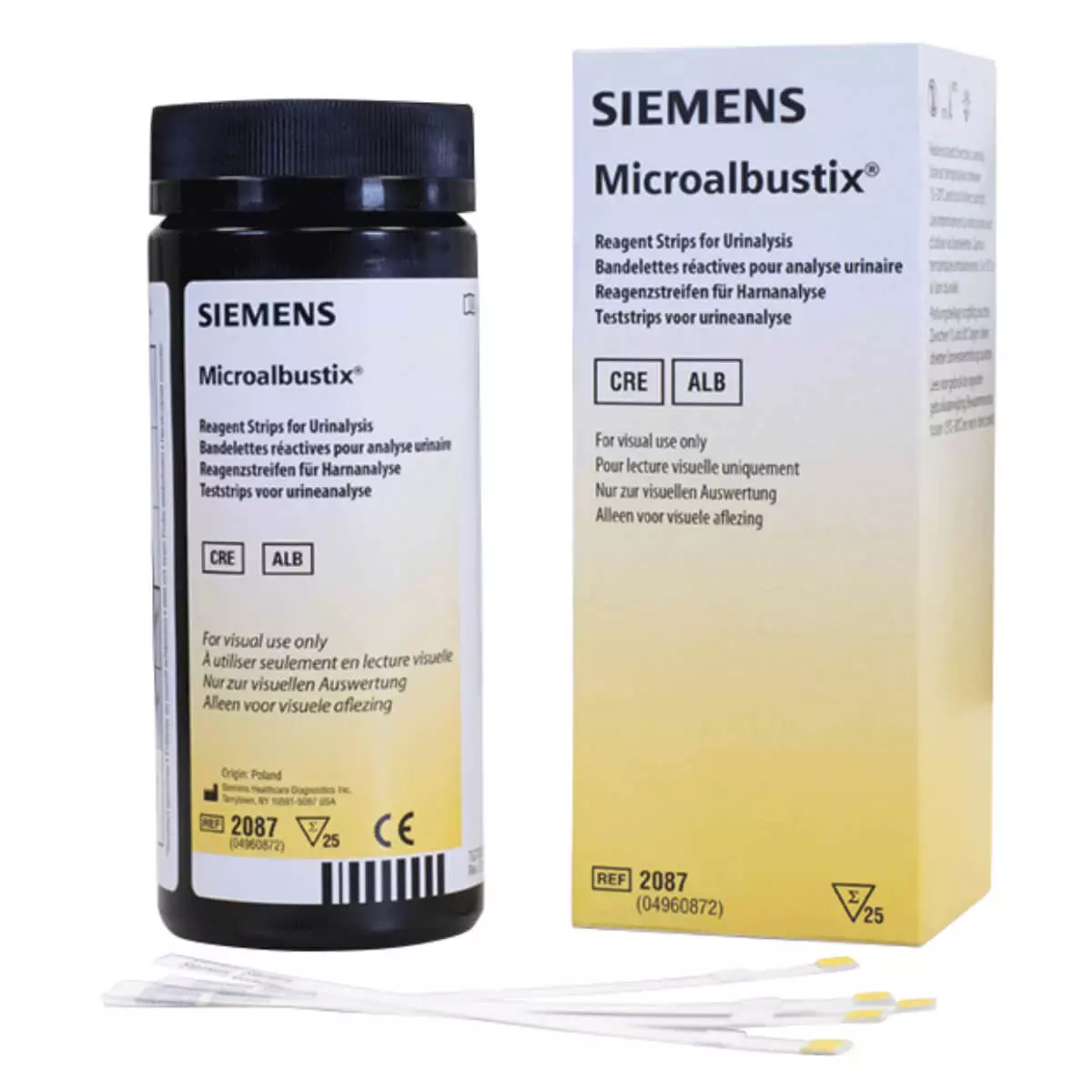 Siemens Microalbustix Urinteststreifen