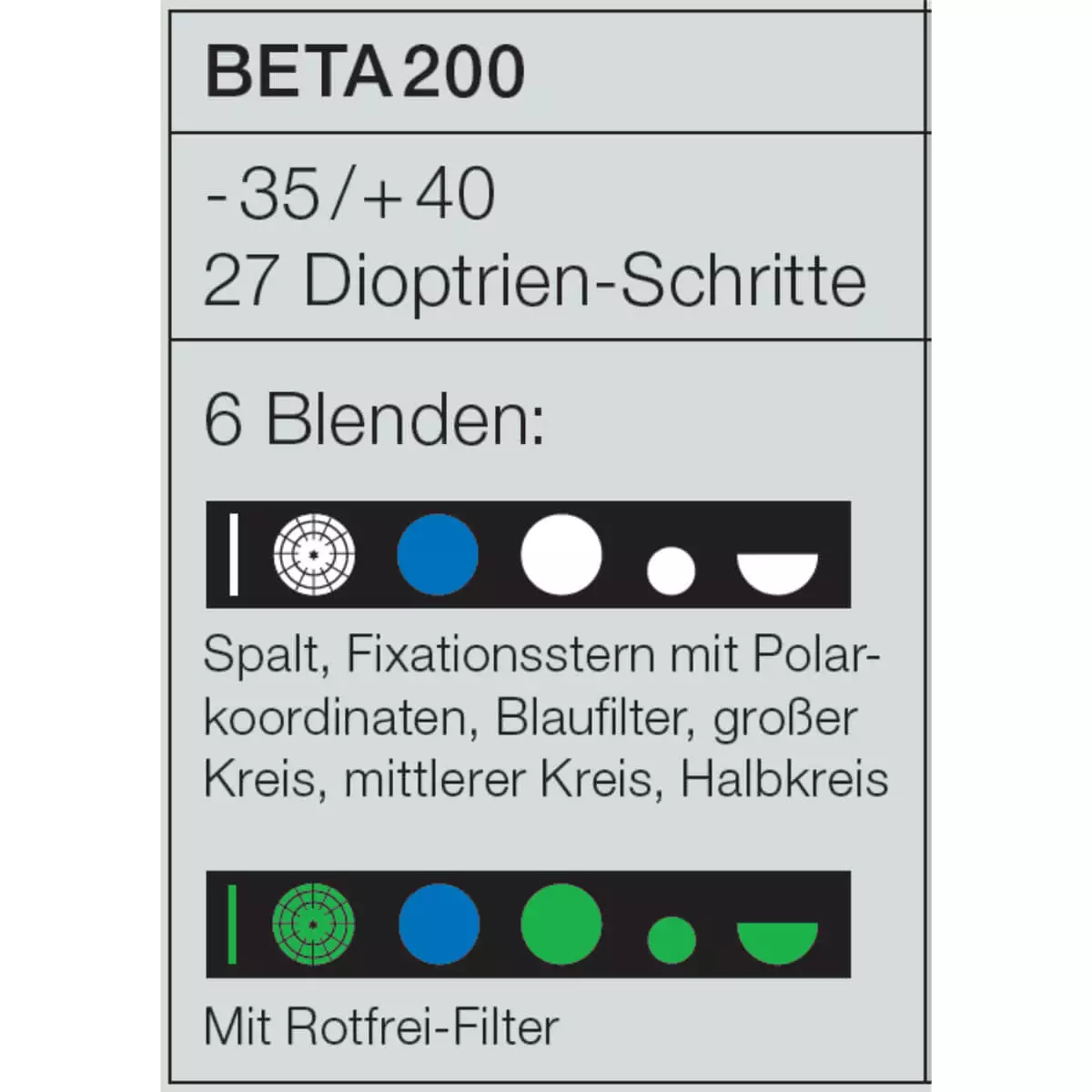 HEINE Optotechnik HEINE BETA 200 LED Ophthalmoskop im Set