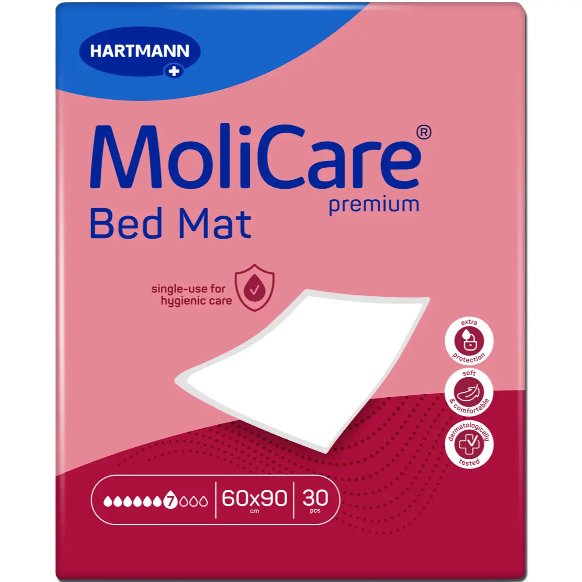 HARTMANN MoliCare Premium Bed Mat Bettschutzeinlagen 7 Tropfen HARTMANN MoliCare Premium Bed Mat Bettschutzeinlagen 7 Tropfen