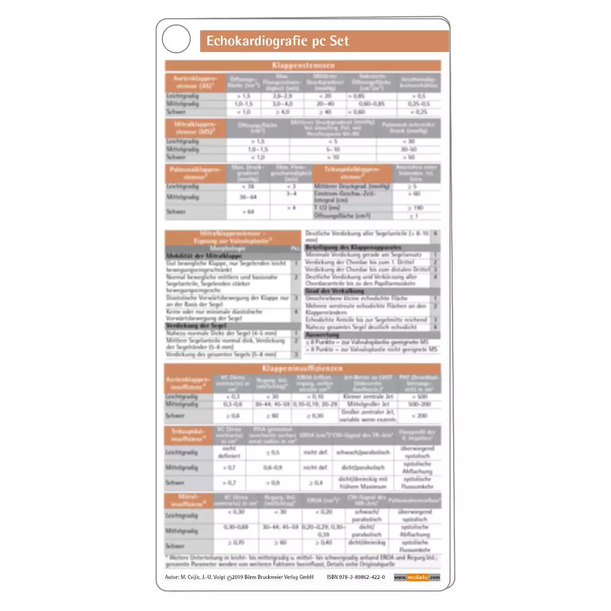 Börm Bruckmeier Echokardiografie pocketcard Set